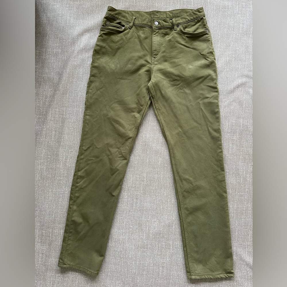 Banana Republic Men’s Tall 34/34 Traveler Slim Pants Green